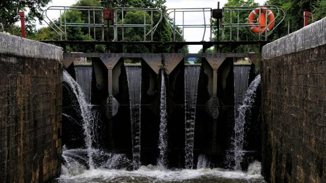 Les écluses d'Amfreville sous les Monts