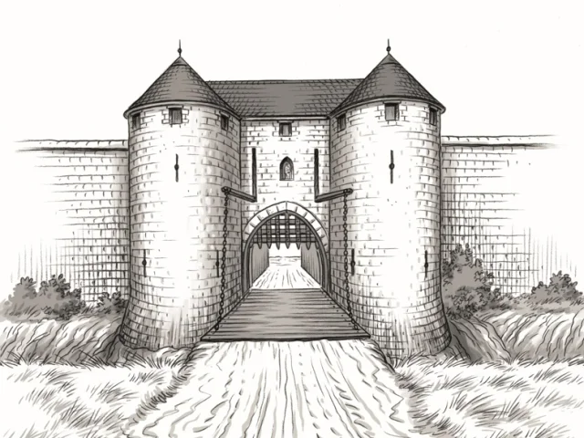 Evocation De La Porte De Crosnes A Lepoque Medievale